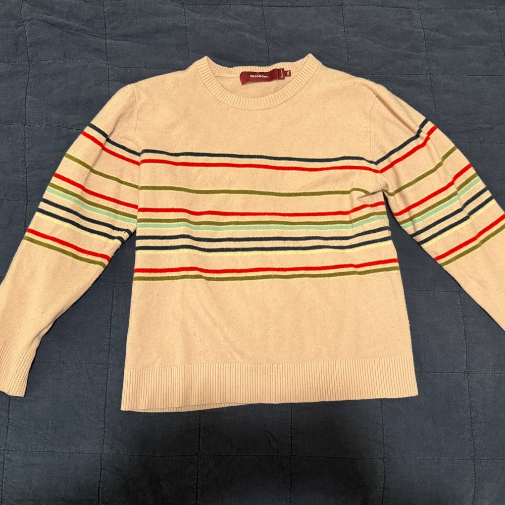 Sies Marjan pink striped sweater - Picture 2 of 4